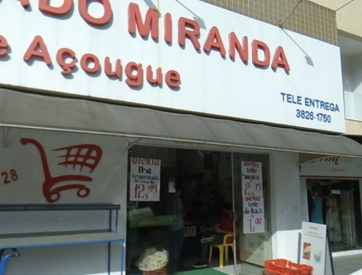 Fachada do Supermercado Miranda